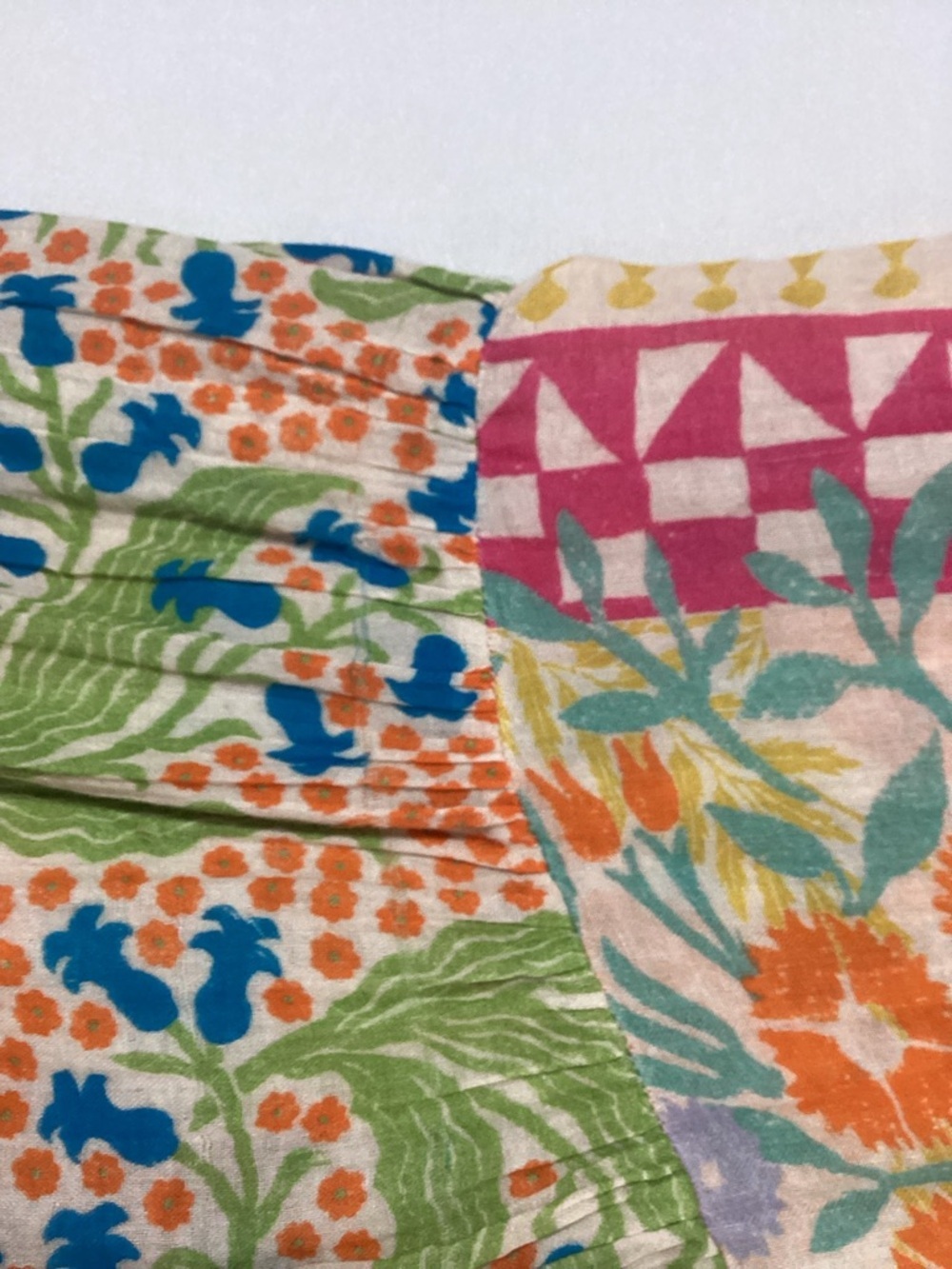 Anthropologie Ellen Merchant Multicolor Floral Patchwork Dress - Picture 12 of 13